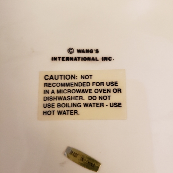 Wang's International Black & White Hen on Nest Platter - Picture 4 of 4